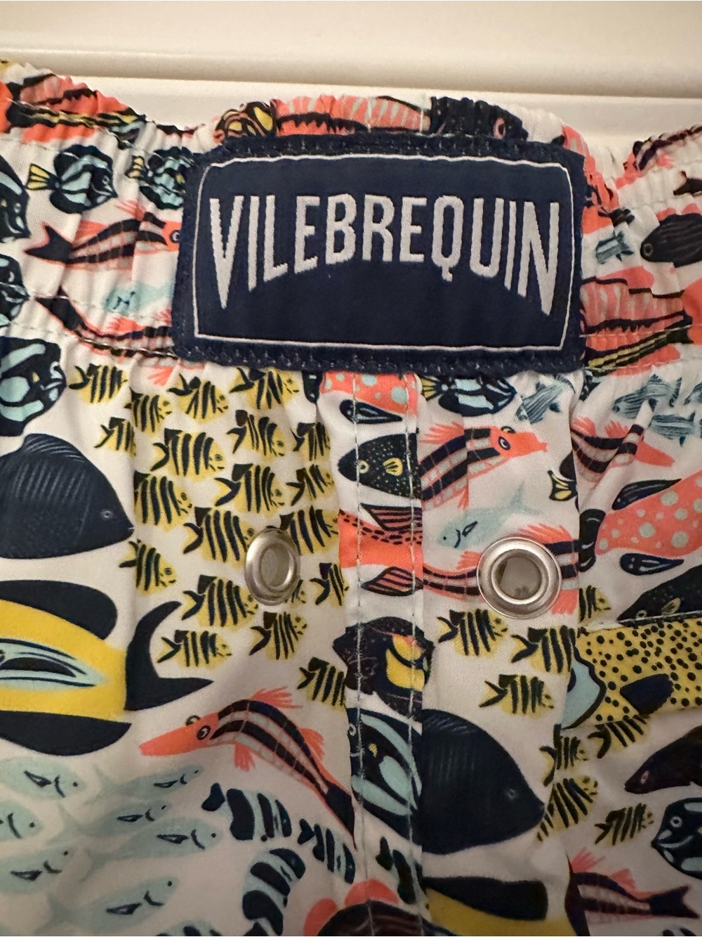 Kids- Vilebrequin Swim Trunks with Multicolor Fish Print
